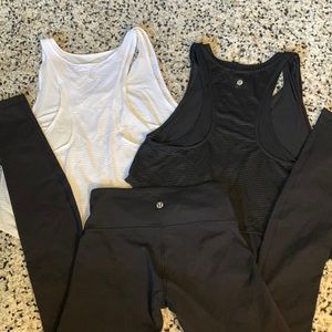 Lululemon Tanks/Leggings Bundle